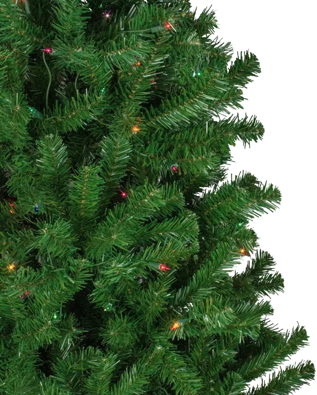 7' Pre-Lit Norfolk Spruce Artificial Christmas Tree  Multi Lights