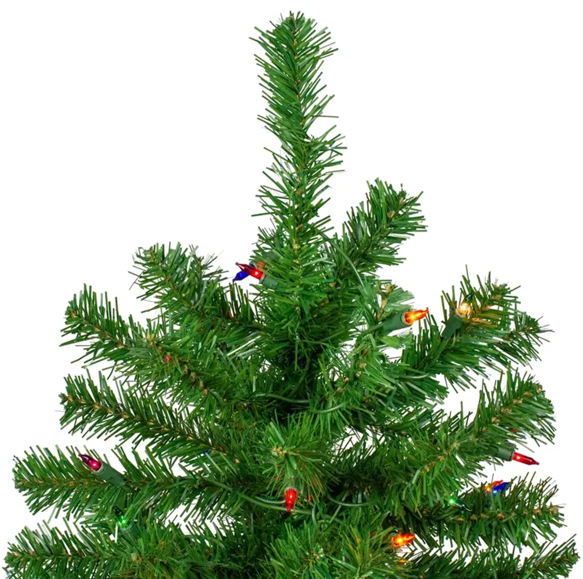 7' Pre-Lit Norfolk Spruce Artificial Christmas Tree  Multi Lights