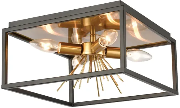 Spark 12'' Wide 4-Light Flush Mount