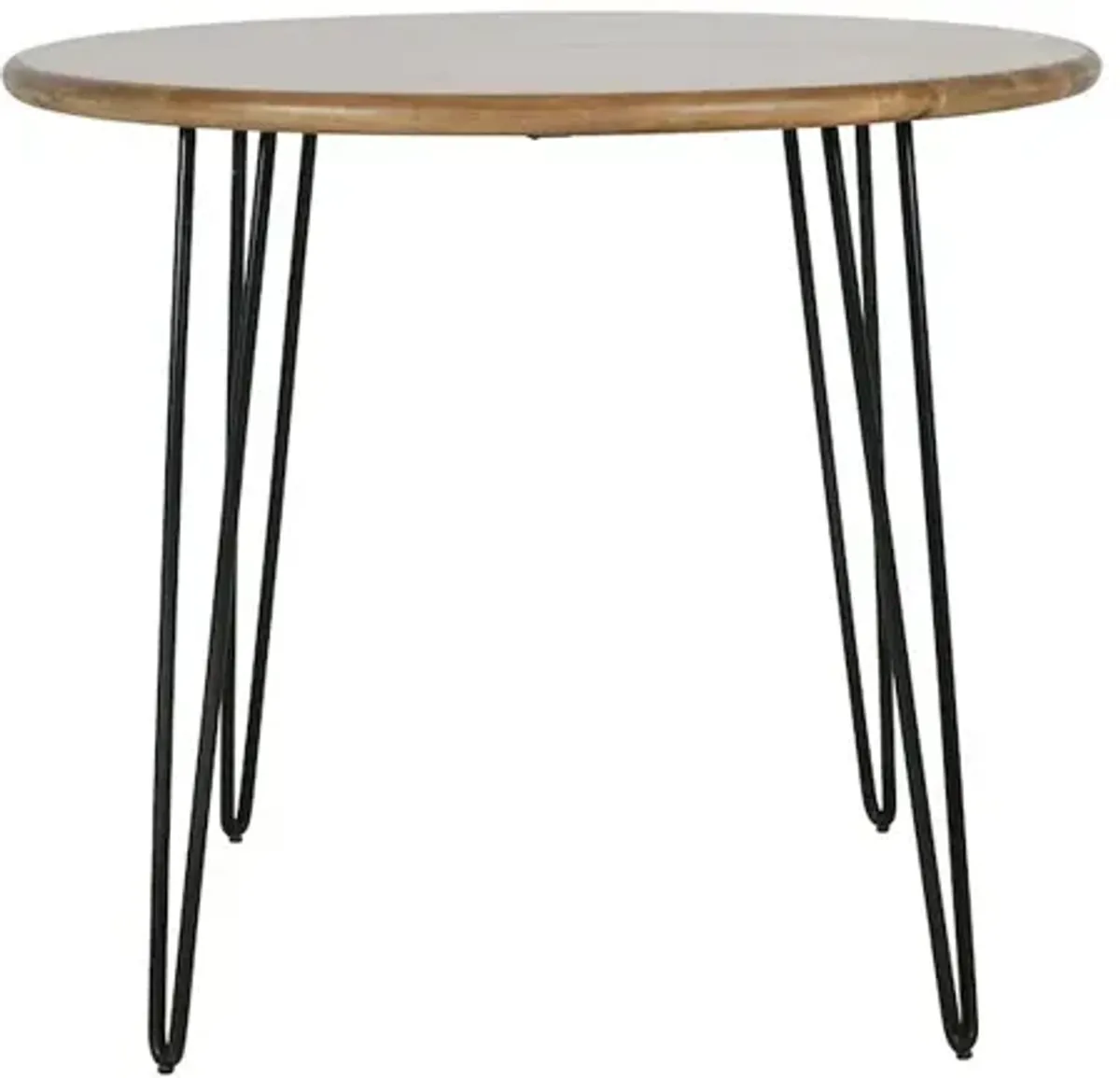 Jofran Brennan 42 Round Modern Contemporary Solid Wood Dining Table