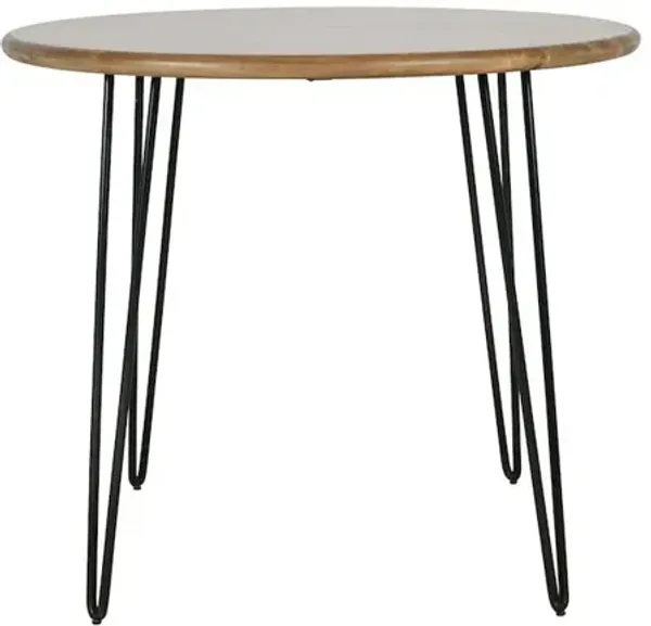 Jofran Brennan 42 Round Modern Contemporary Solid Wood Dining Table