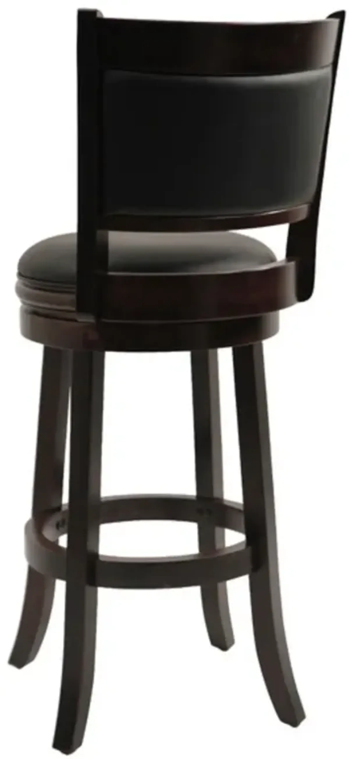 Hivvago Cappuccino 29-inch Swivel Barstool with Faux Leather Cushion Seat