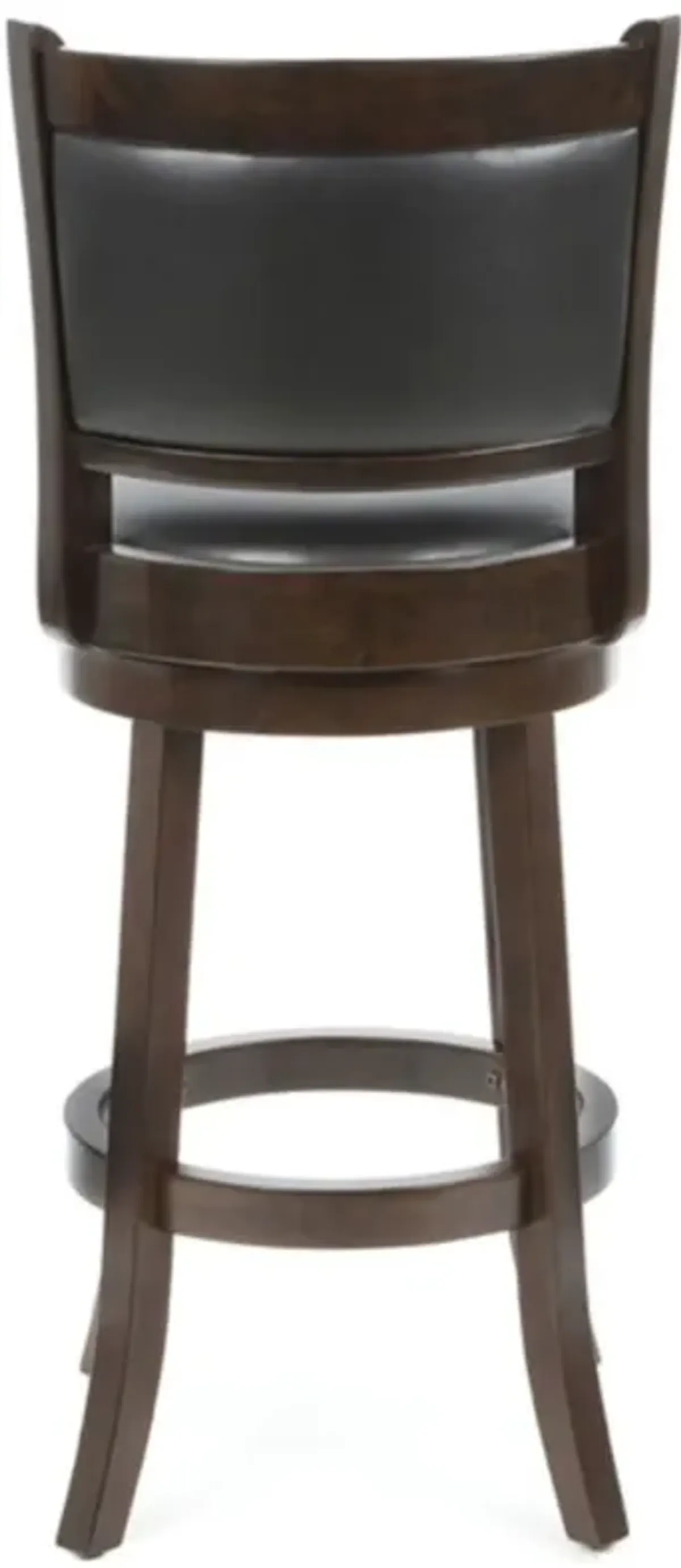 Hivvago Cappuccino 29-inch Swivel Barstool with Faux Leather Cushion Seat