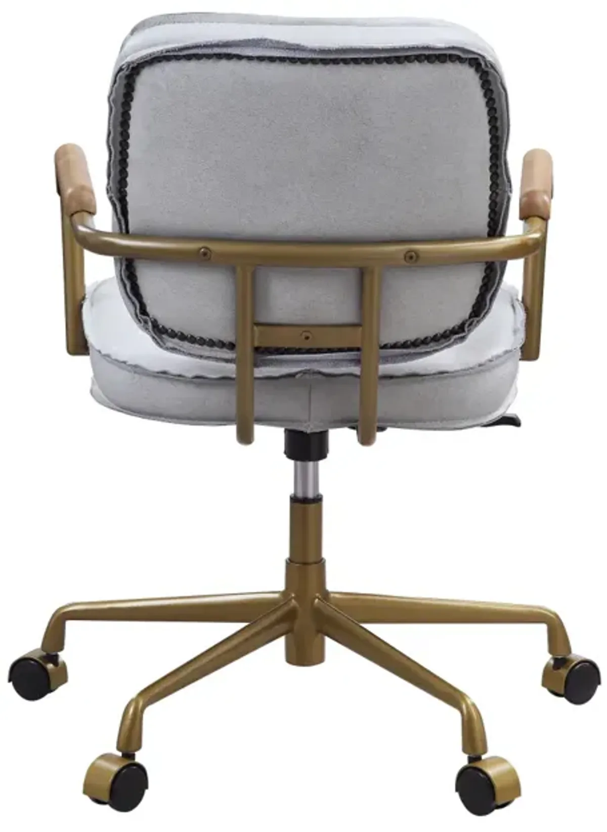 Seicross Office Chair In Vintage White Top Grain Leather