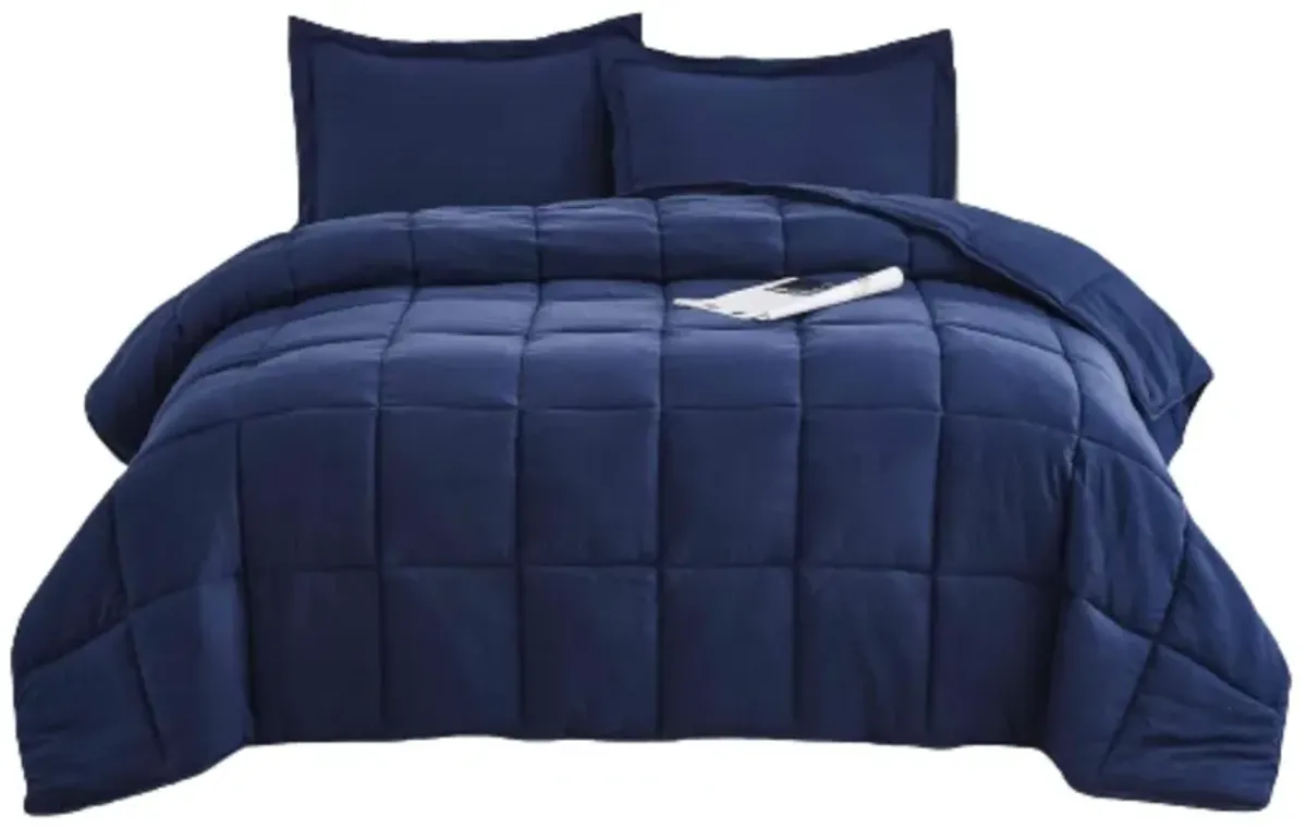 Hivvago 3 Piece Microfiber Reversible Comforter Set