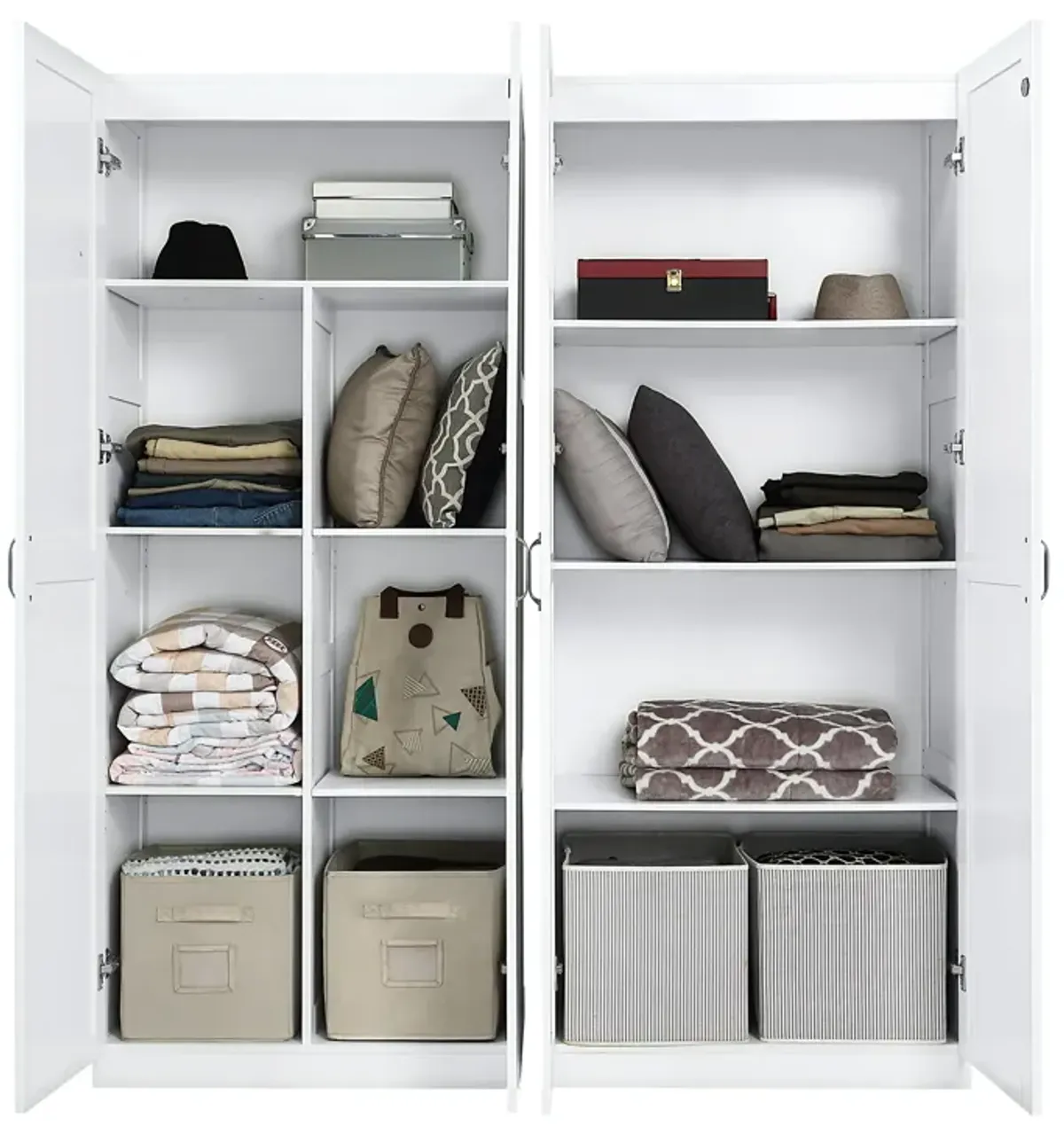 Hopkins White Storage Closet Set