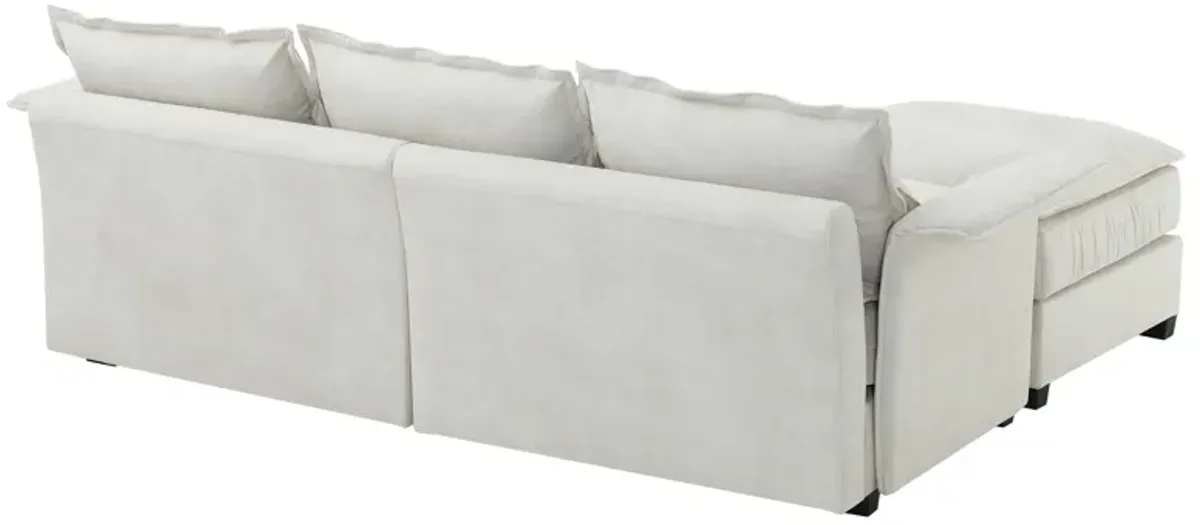 Merax Luxury  Oversized 4-Seat Sectional Sofa