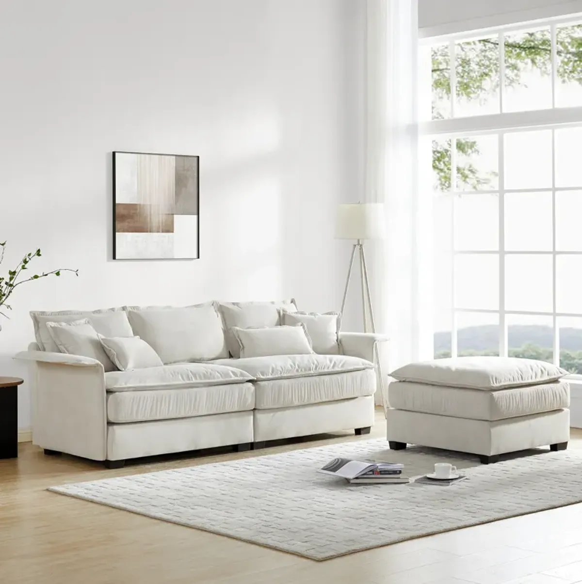 Merax Luxury  Oversized 4-Seat Sectional Sofa