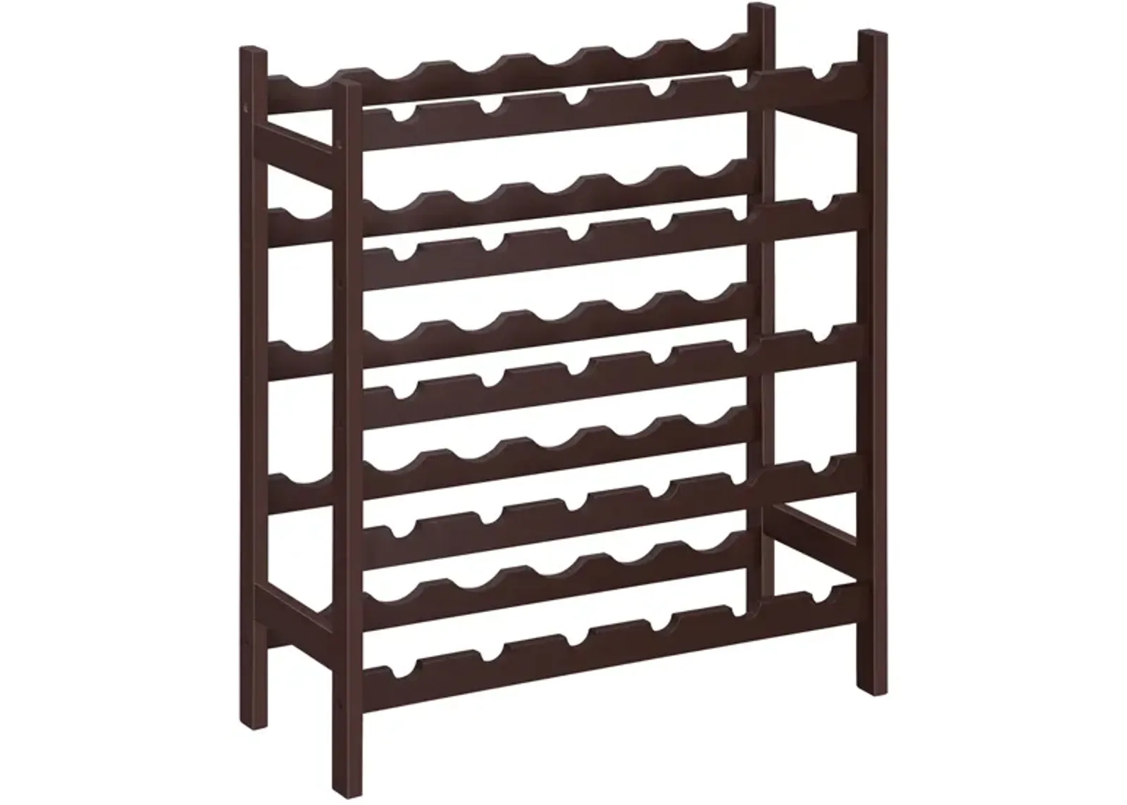 Bamboo Wine Rack - 5-Tier Storage Shelf for Stylish Wine Organization