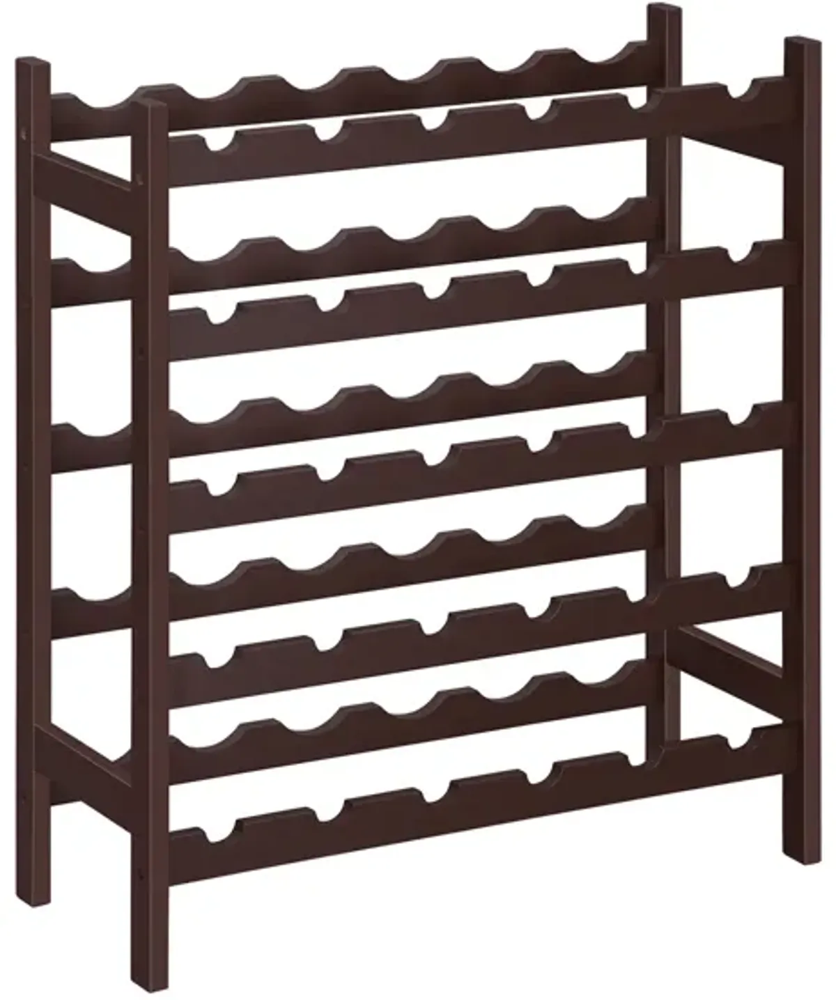 Bamboo Wine Rack - 5-Tier Storage Shelf for Stylish Wine Organization