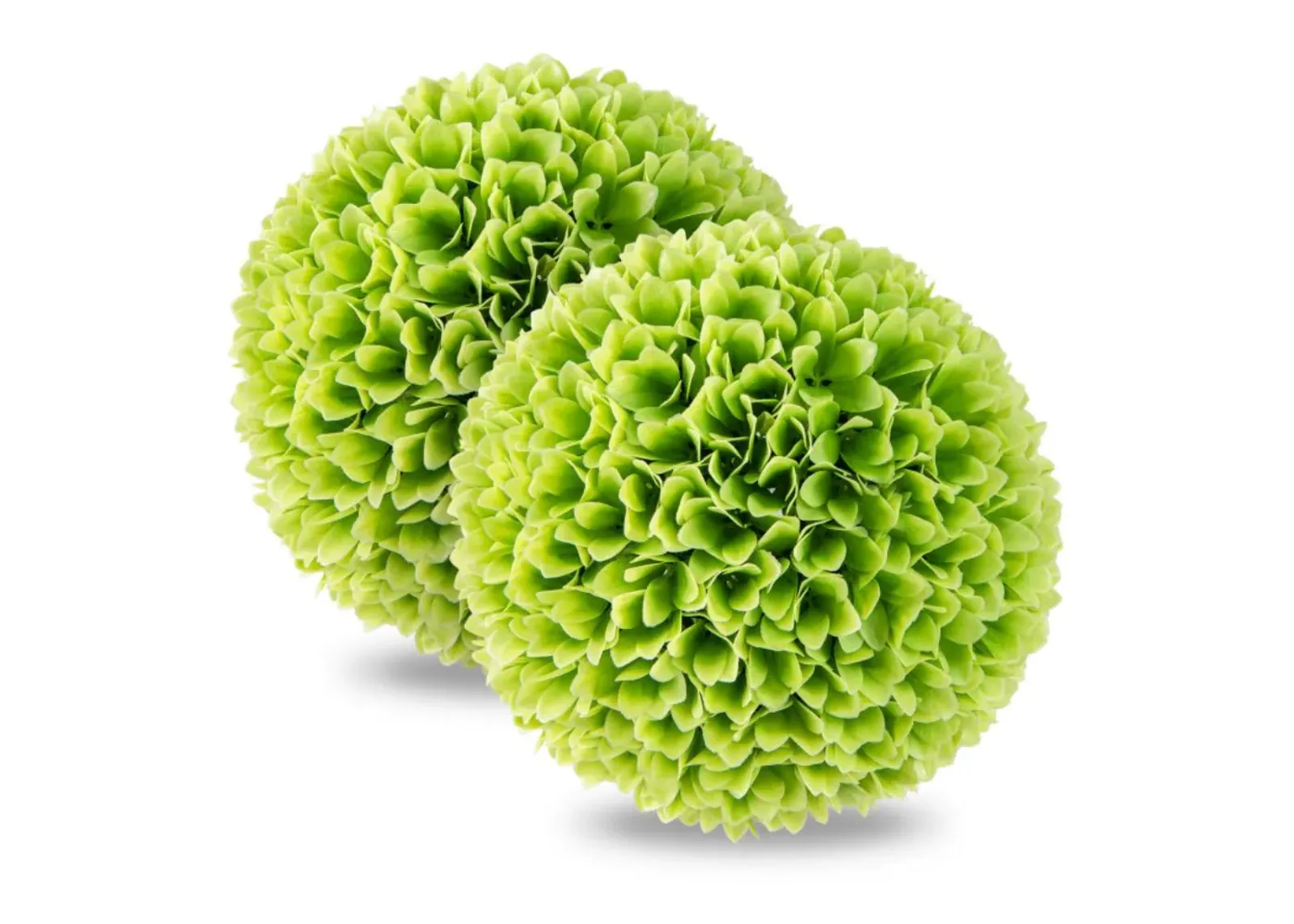 Hivvago 2 Pieces Artificial Plant Topiary Balls Faux Boxwood Decorative Balls