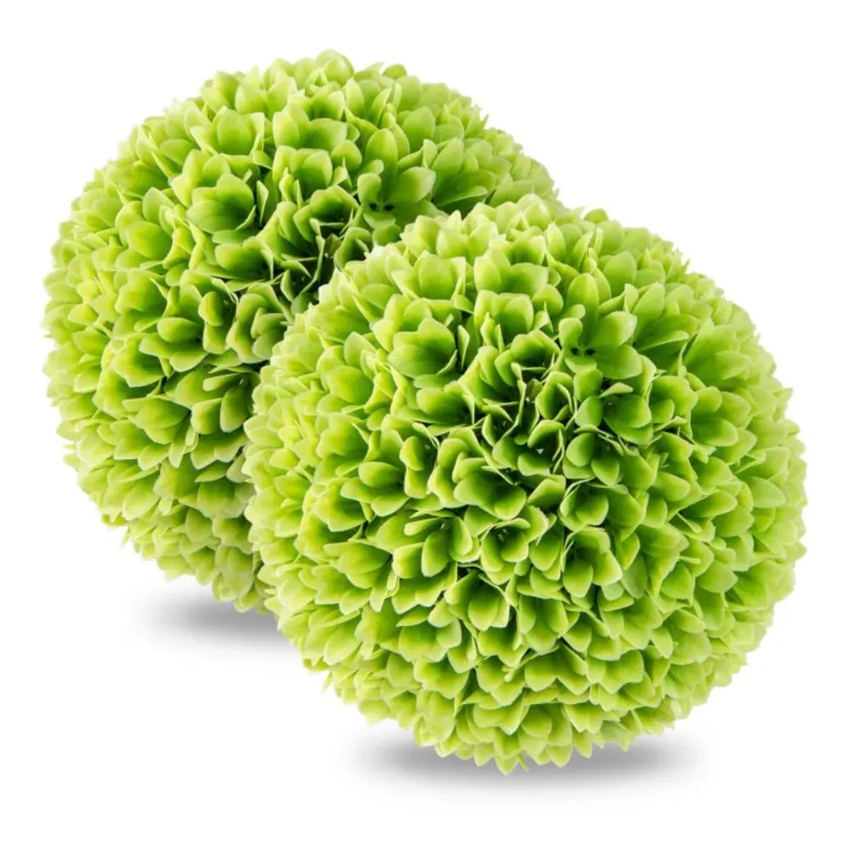 Hivvago 2 Pieces Artificial Plant Topiary Balls Faux Boxwood Decorative Balls