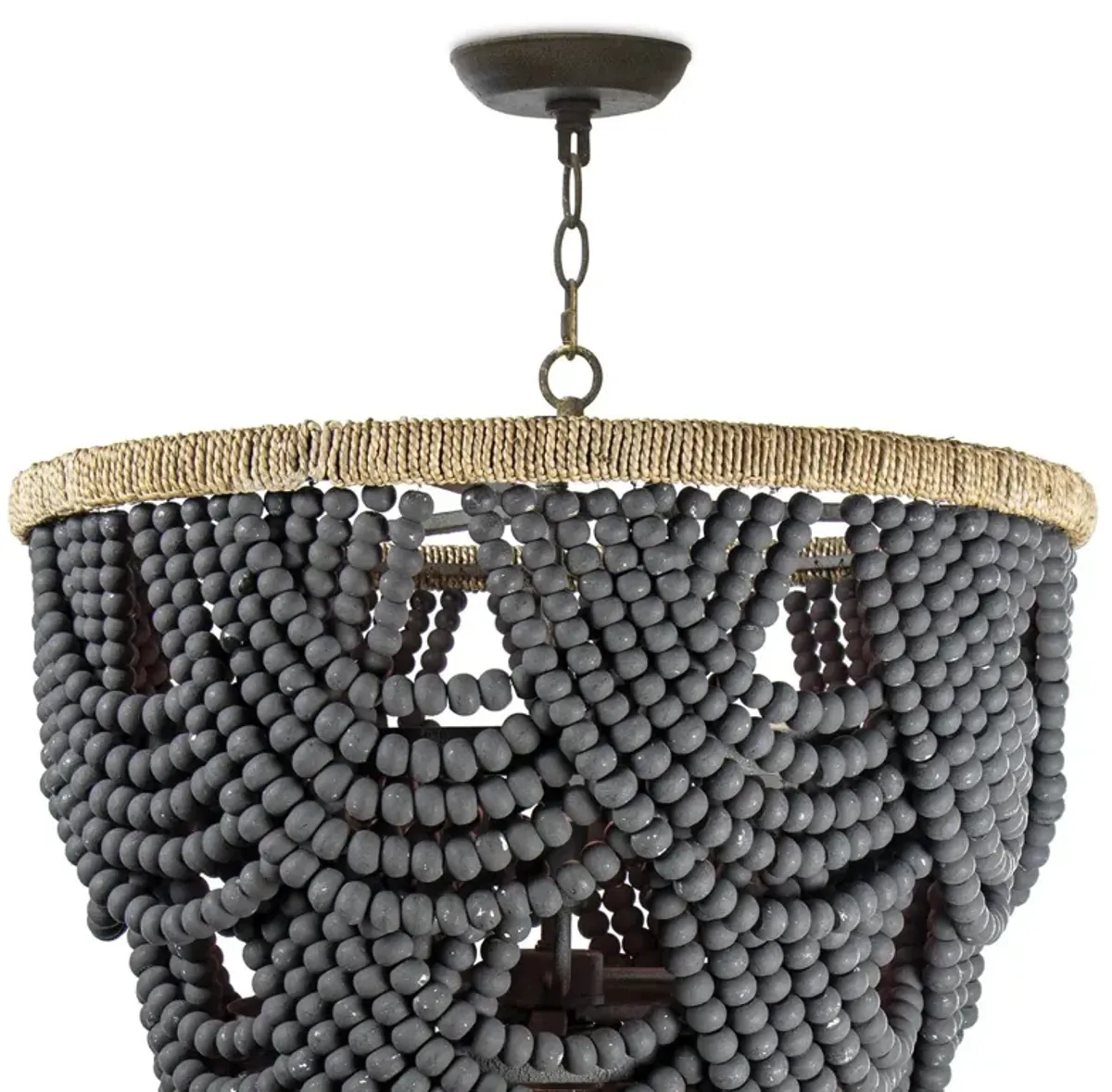 Lorelei Wood Bead Chandelier