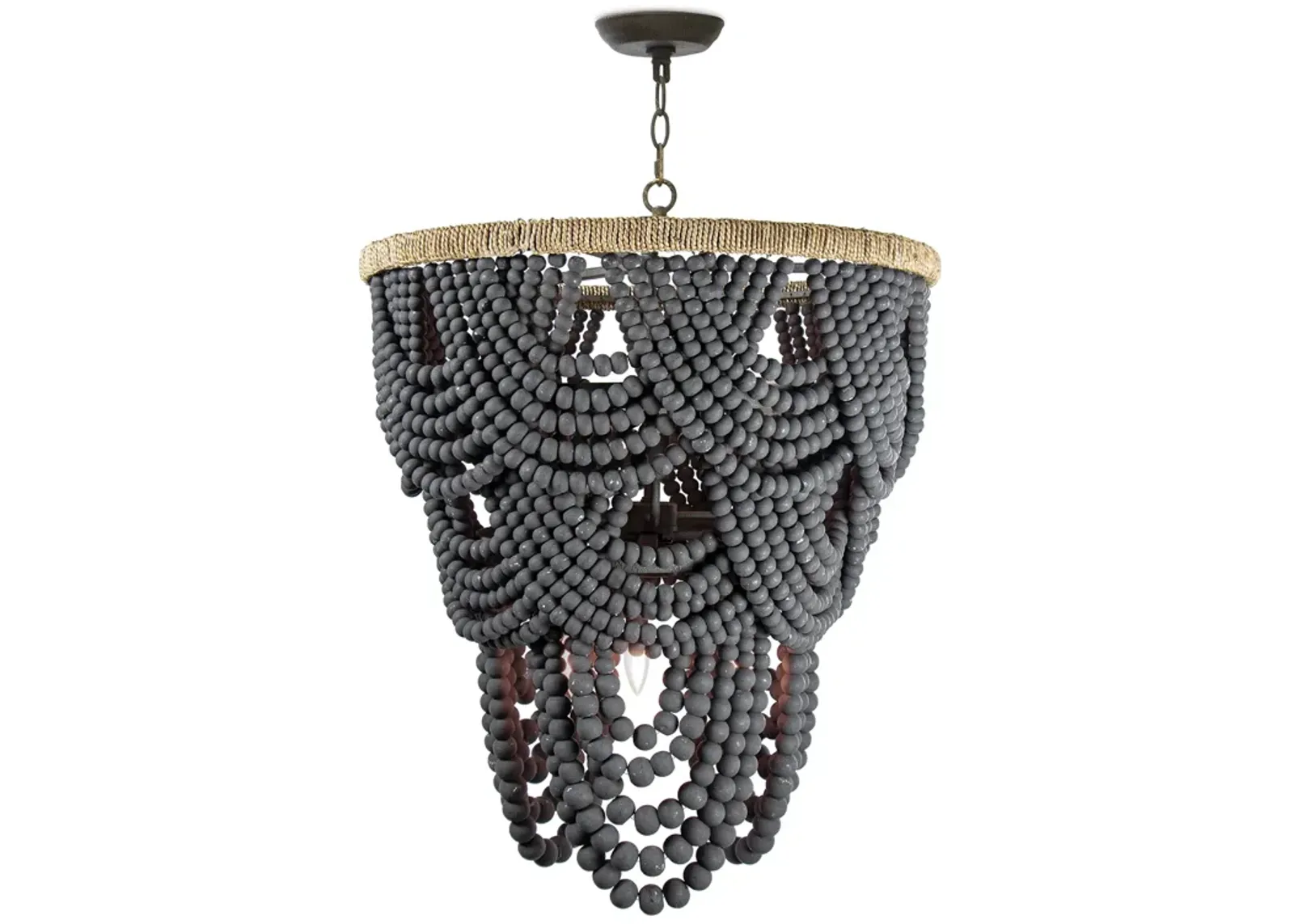 Lorelei Wood Bead Chandelier