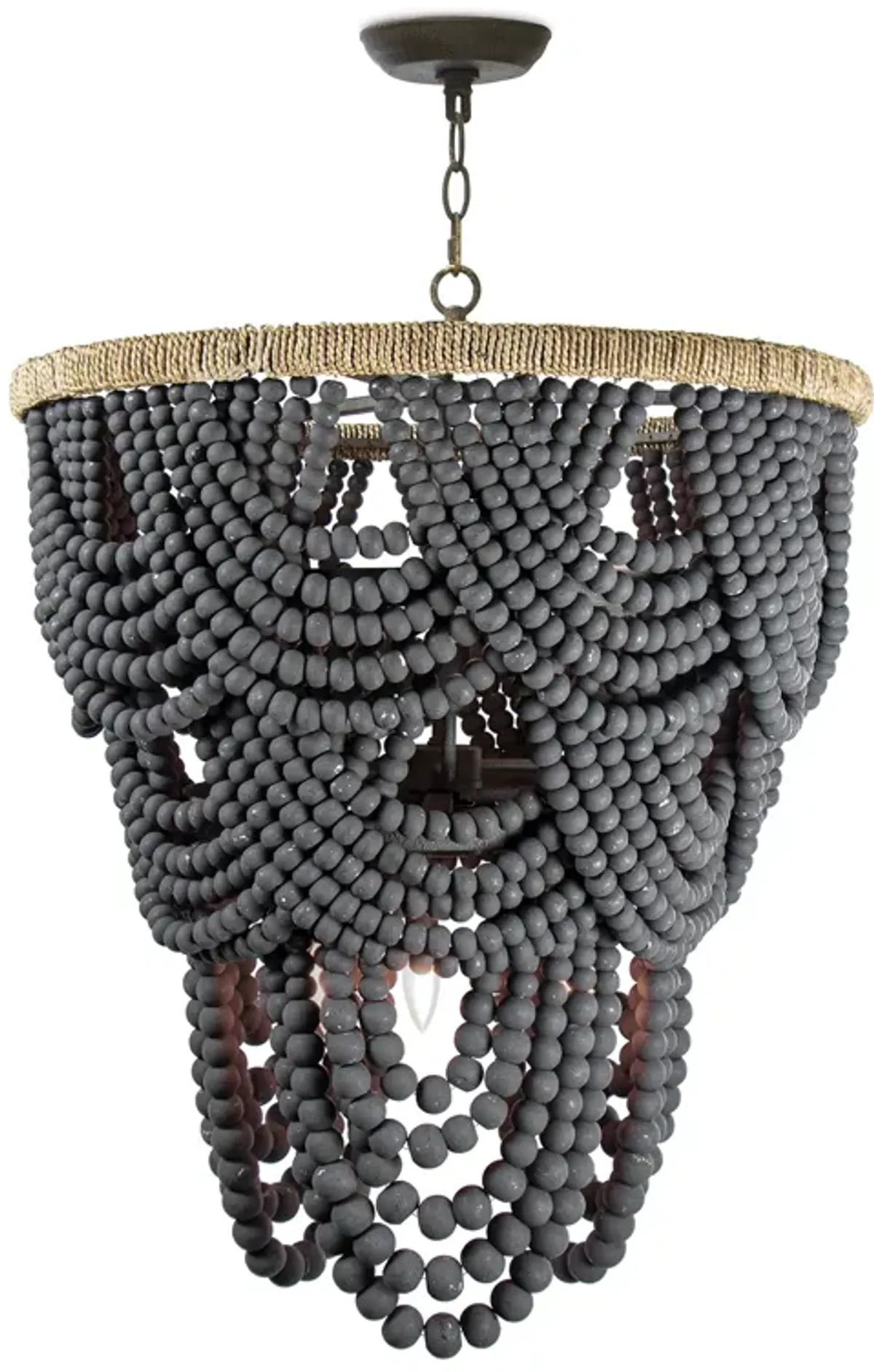 Lorelei Wood Bead Chandelier