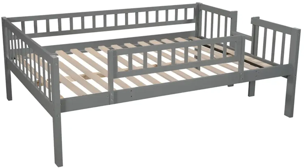 Merax Triple Bunk Bed with Guardrails