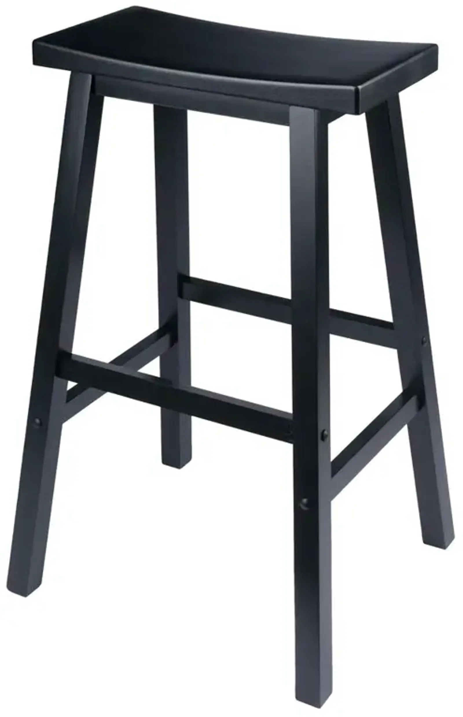 Satori 29" Saddle Seat Bar Stool Black