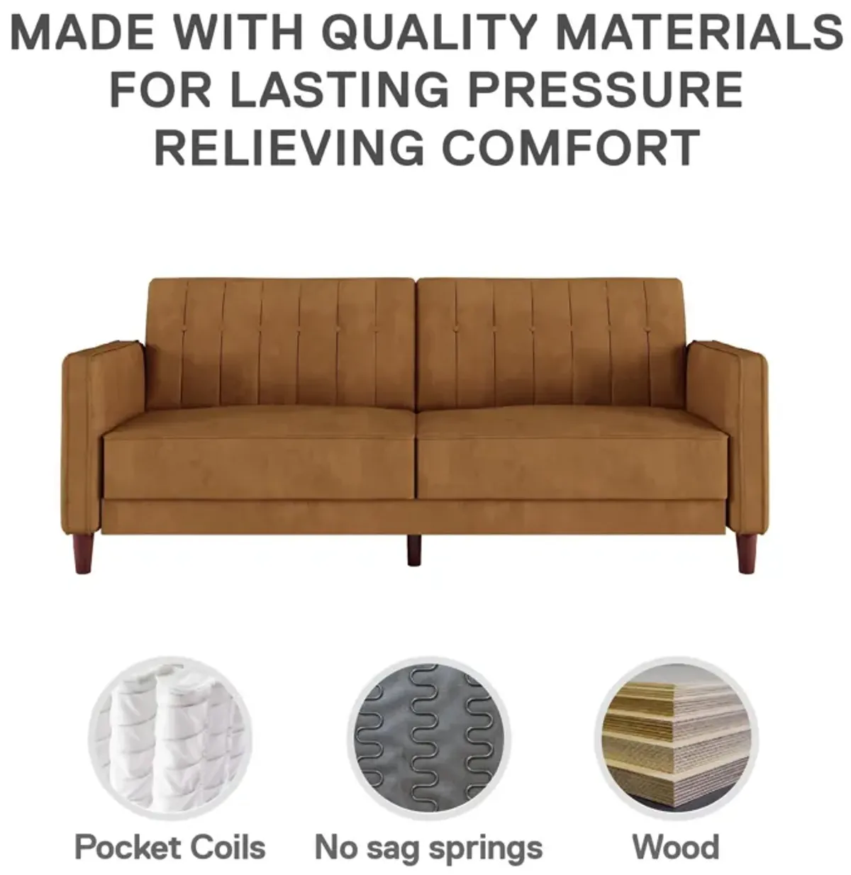 Levi Tufted Transitional Futon