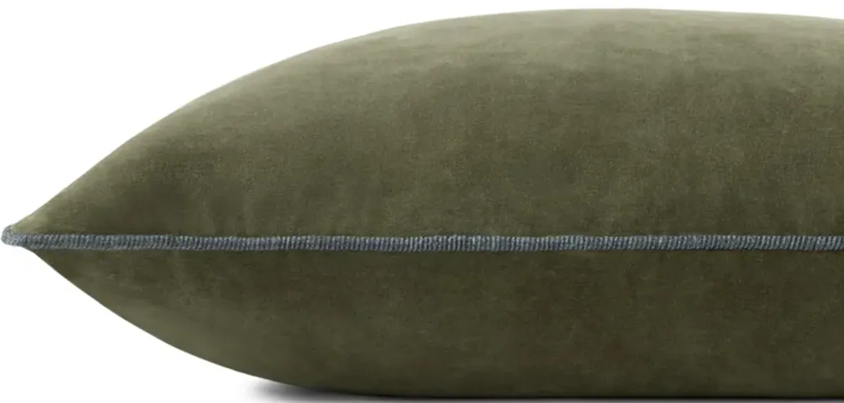 Liza PCJ0020 Green 16''x26'' Cover Only by Chris Loves Julia x Loloi