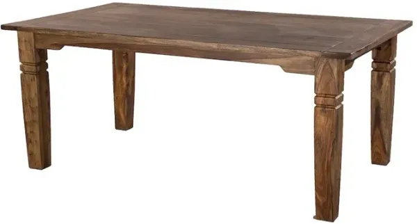 Porter Designs Taos Solid Sheesham Wood 72 Rectangular Dining Table, Brown