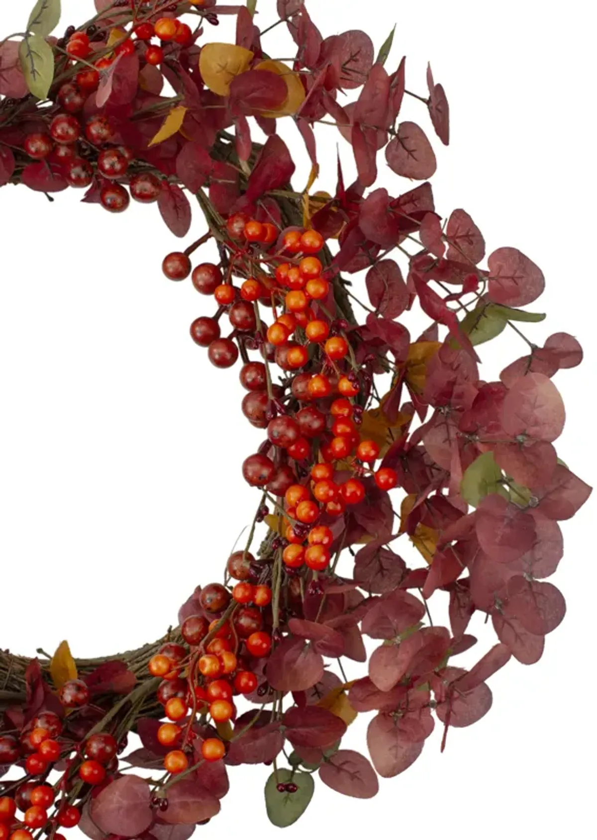 Red Berries Artificial Christmas Wreath - 24-Inch  Unlit