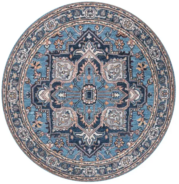 Cirali Ornate Large Medallion Machine-Washable Round Area Rug