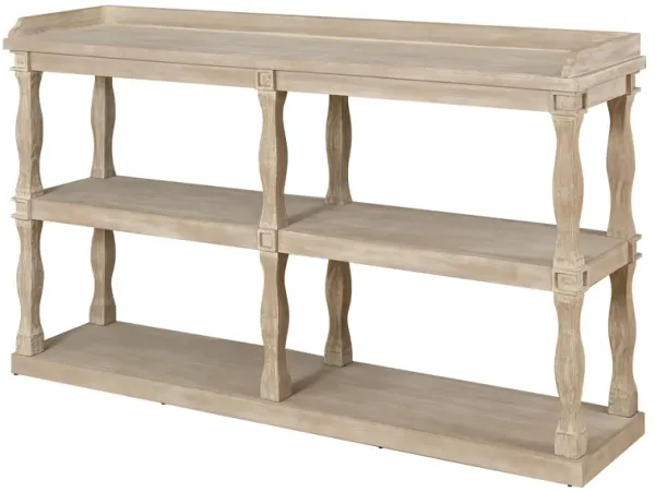 Gewnee Retro Senior Console Table for Hallway Living Room Bedroom, Antique White