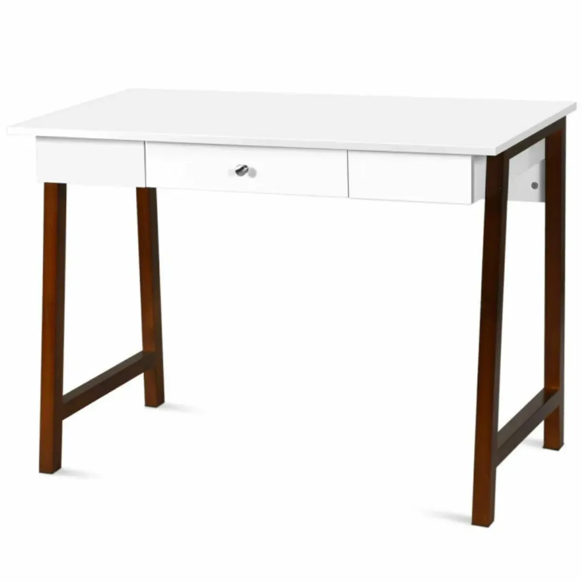 Hivvago Computer Desk Laptop PC Writing Table with Storage Drawers