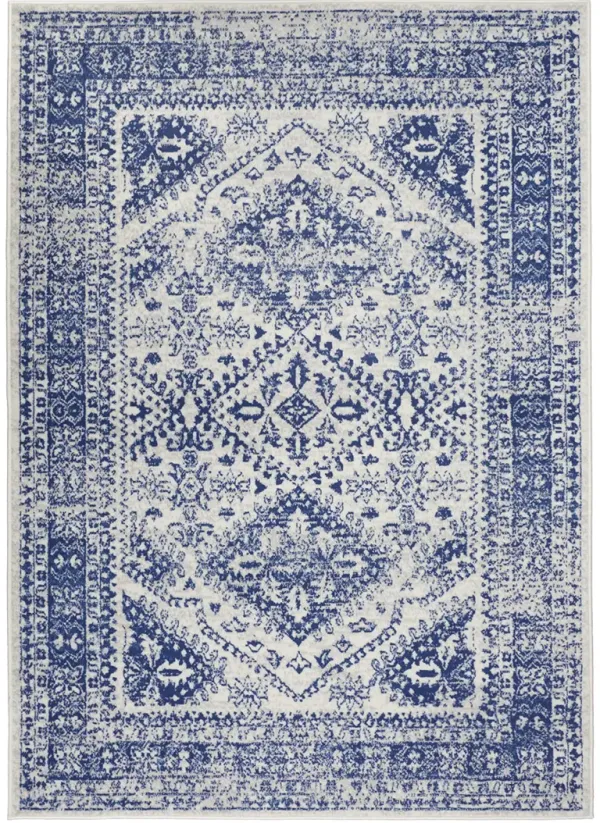 Whimsicle WHS15 Ivory/Navy 6' x 9' Rug