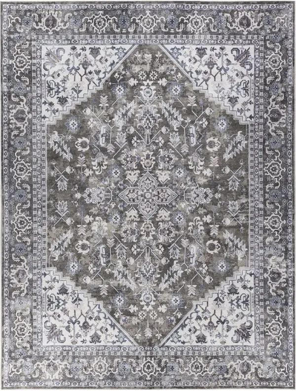 Machine Washable Series 1 SR104 Olive 10' x 14' Rug