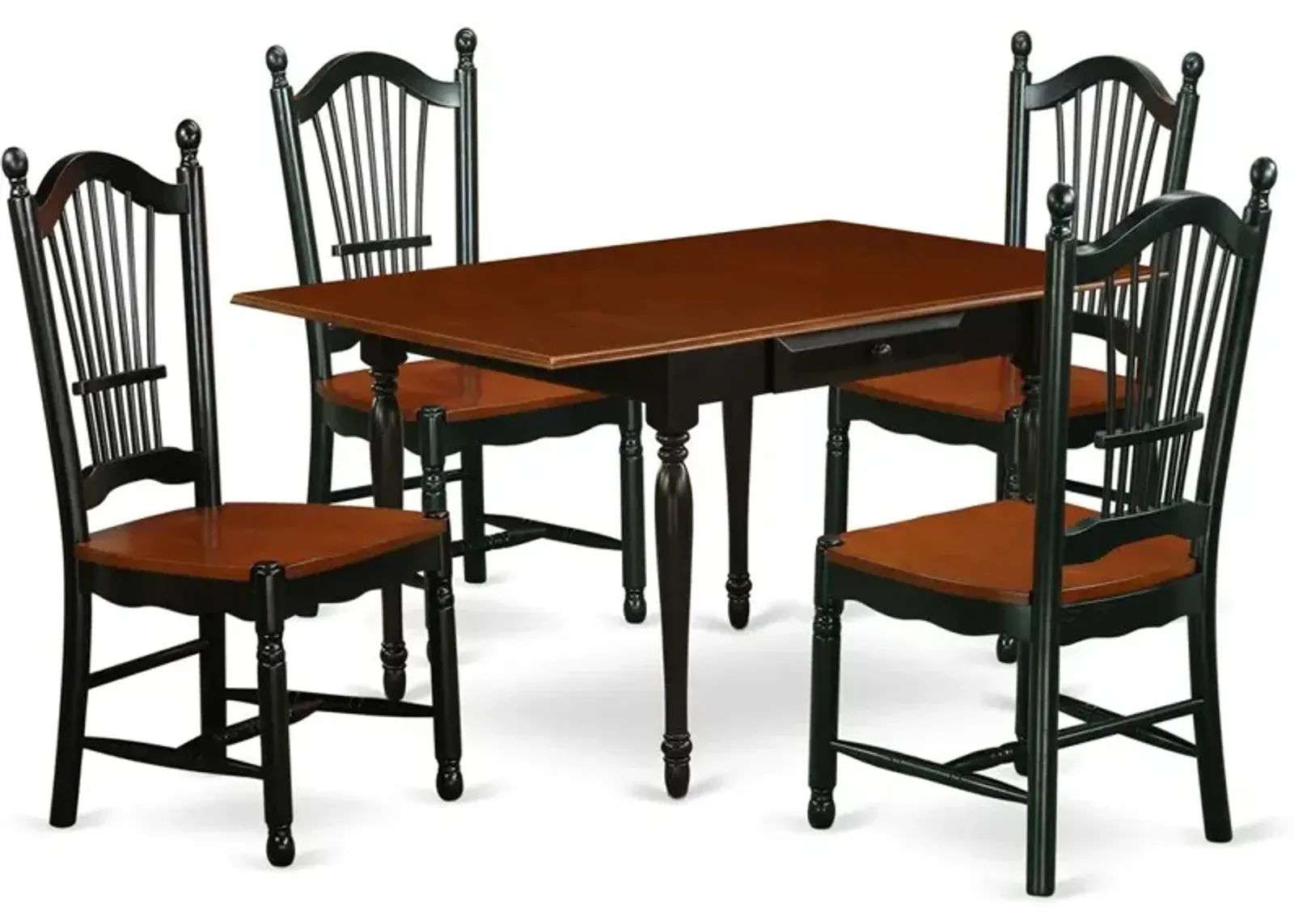 Dining Room Set Black & Cherry