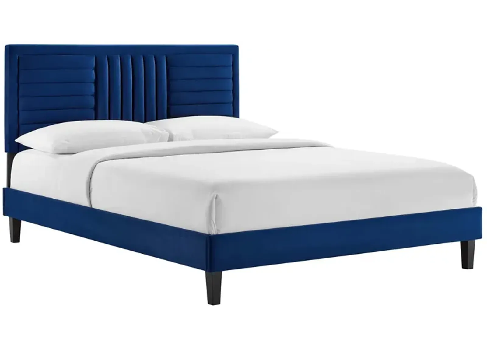 Modway - Sofia Channel Tufted Performance Velvet King Platform Bed