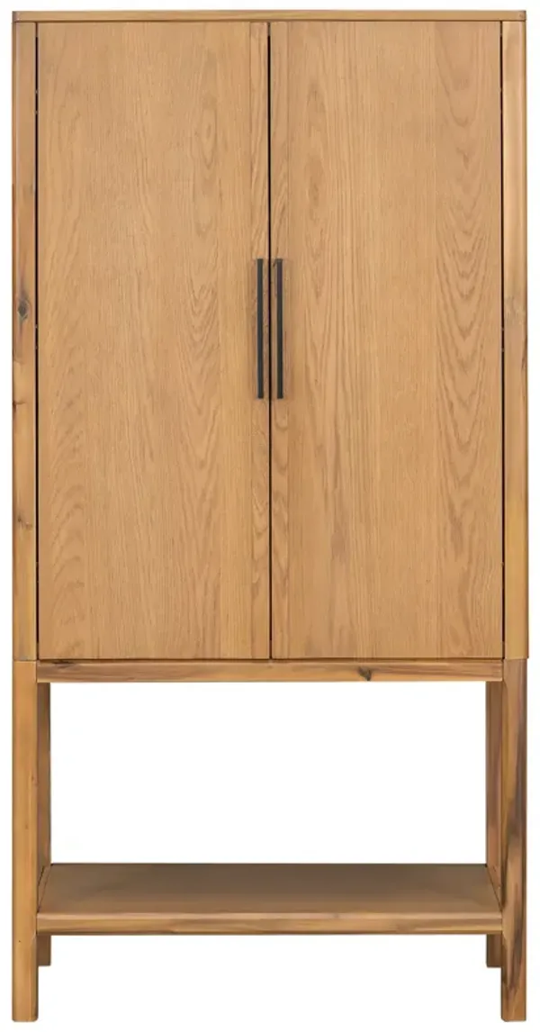 Merax Sophisticated Oak Veneer Cabinet