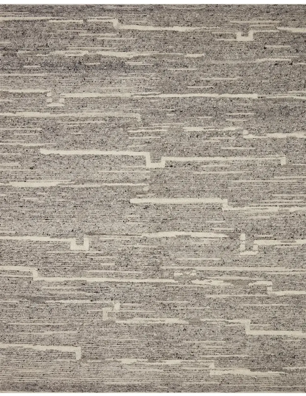 Rayan RAY03 Charcoal/Ivory 2' x 3' Rug