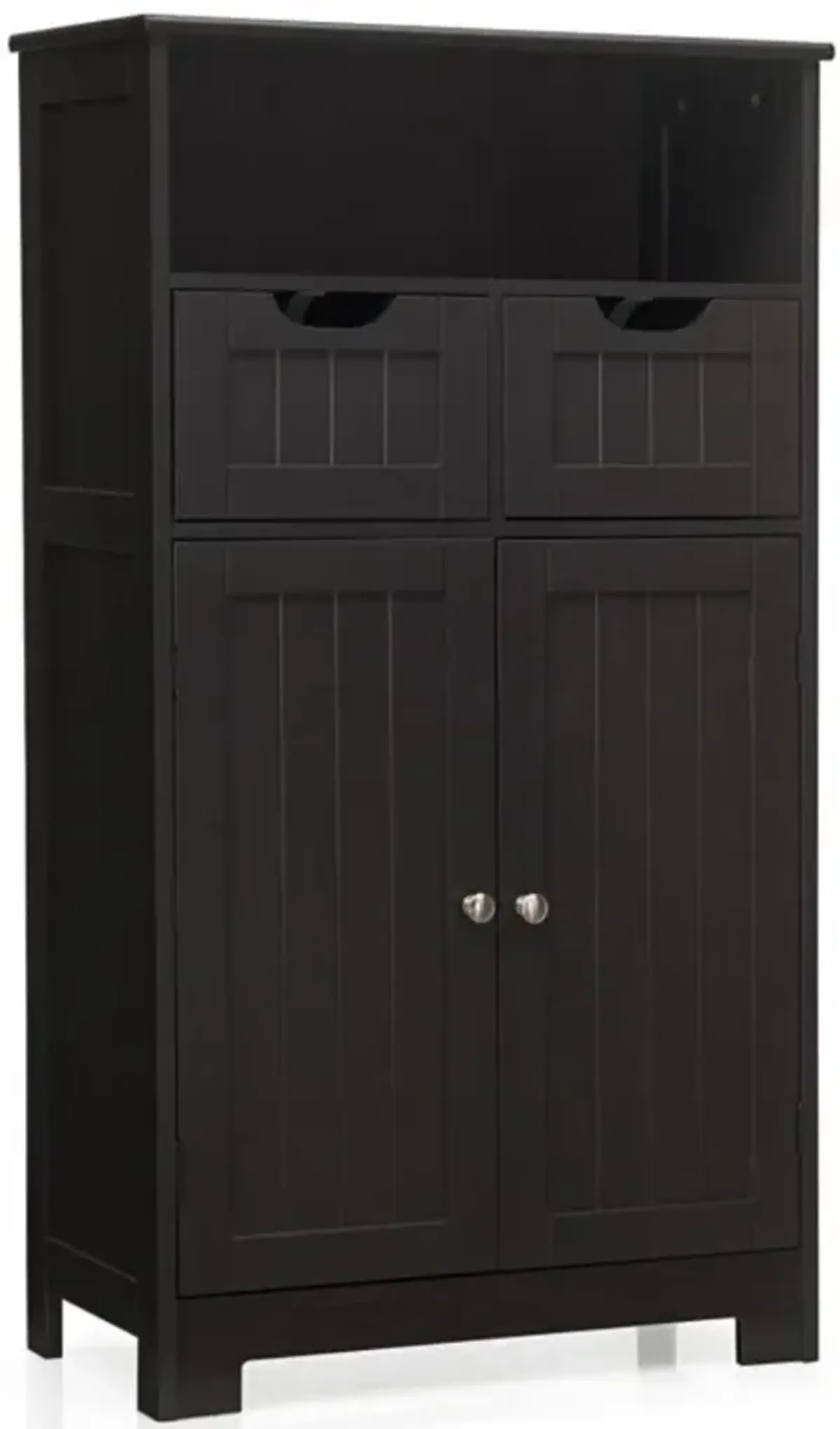 Hivvago Bathroom Wooden Side Cabinet  with 2 Drawers and 2 Doors