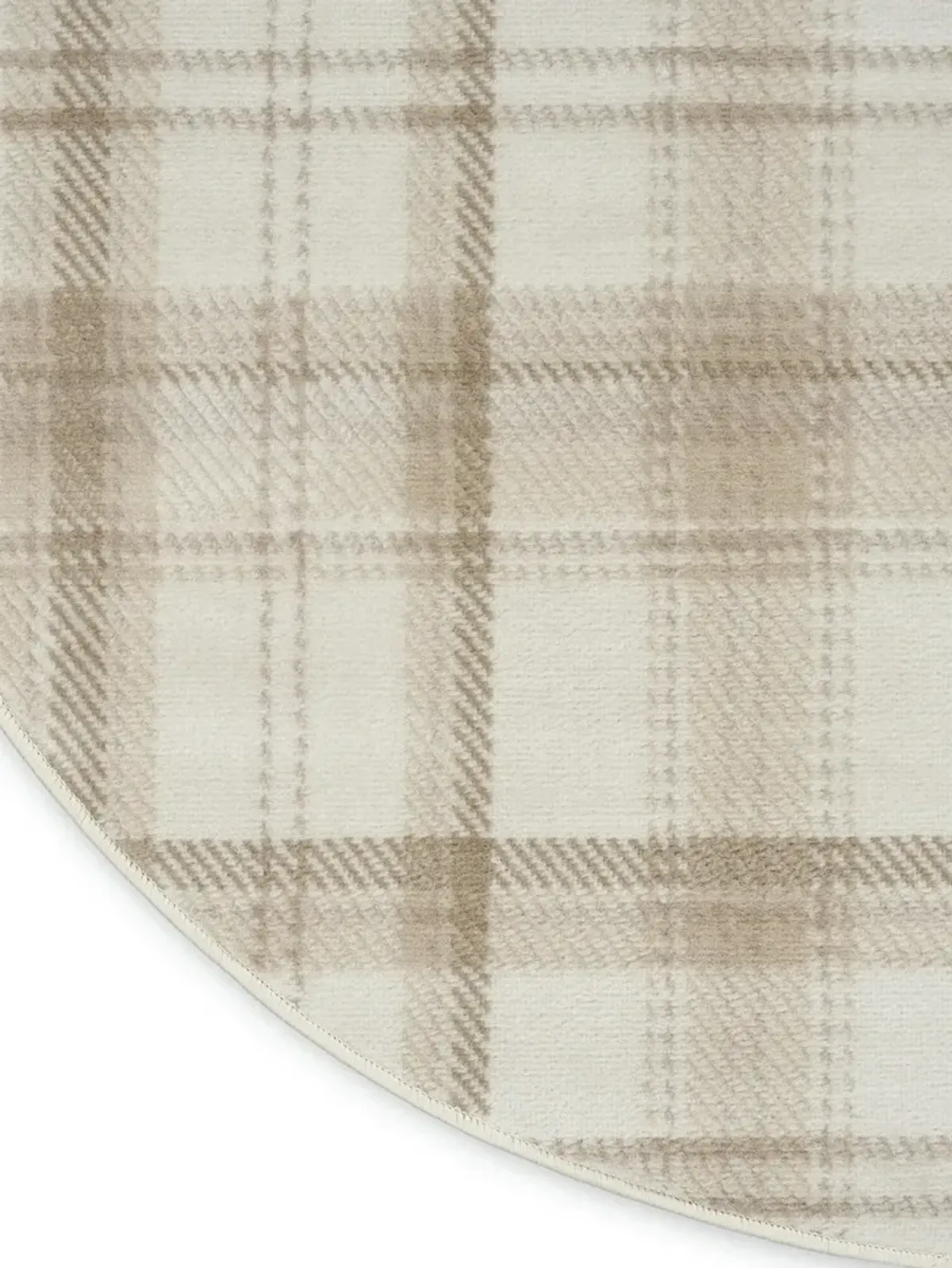 Grafix GRF03 Ivory/Beige 4' x Round Rug