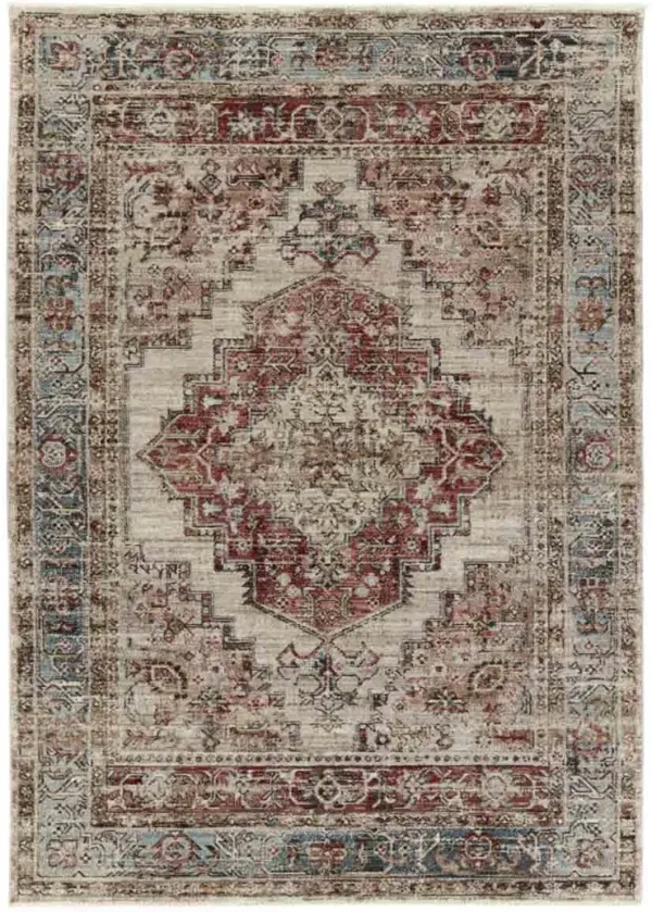 Leila Emory Red 4' x 5'2" Rug