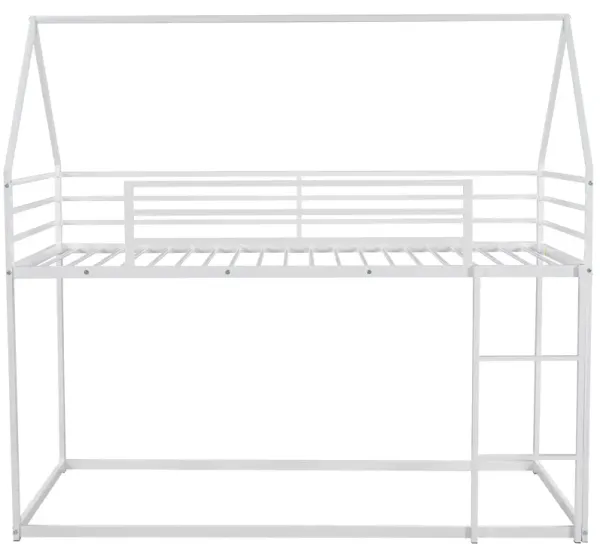 Merax House Bunk Bed with Built-in Ladder