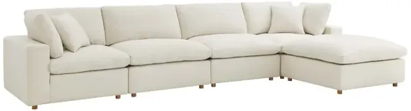 Commix Down Filled Overstuffed 5 Piece Sectional Sofa Set