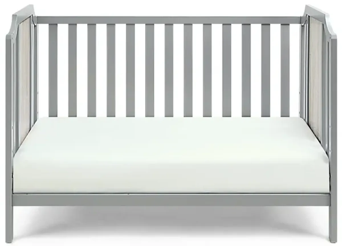 Suite Bebe Brees 3-in-1 Convertible Island Crib Gray/Graystone