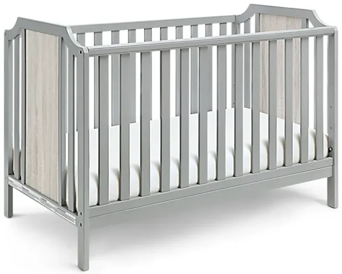 Suite Bebe Brees 3-in-1 Convertible Island Crib Gray/Graystone