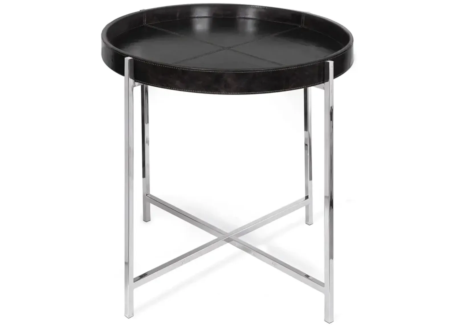 Derby Leather Tray Table