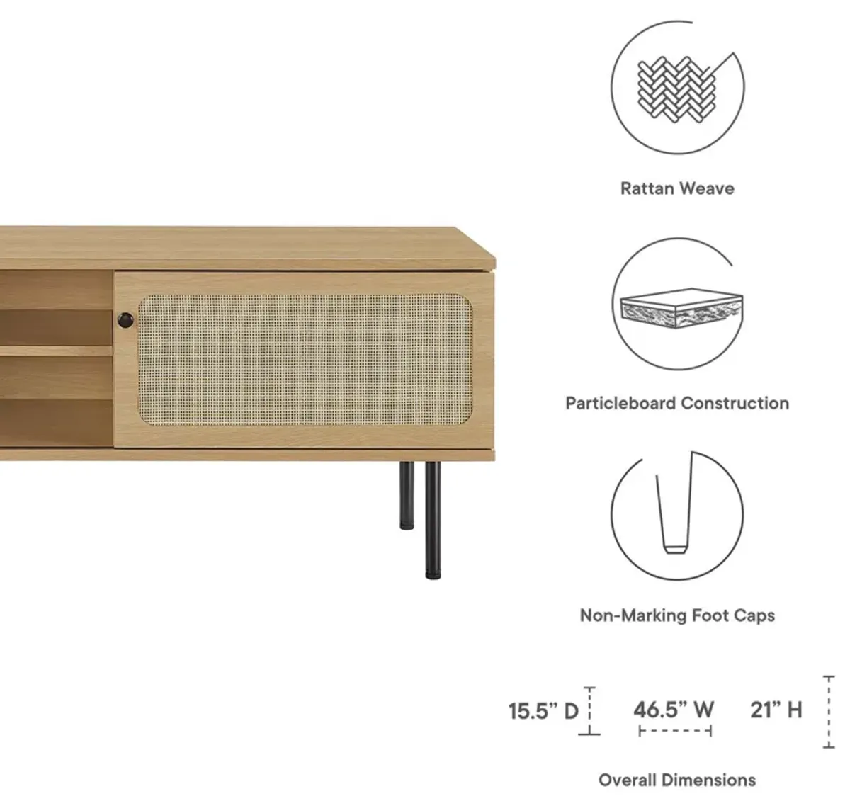 Cambria 47" TV Stand-Benzara