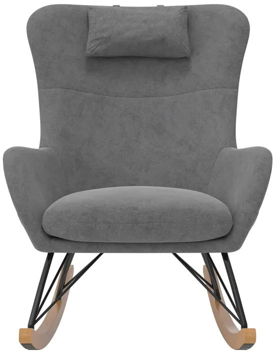 Robbie Rocker Accent Chair with Storage Pockets