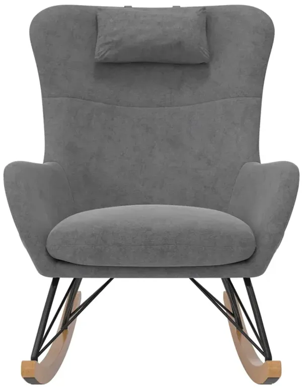 Robbie Rocker Accent Chair with Storage Pockets