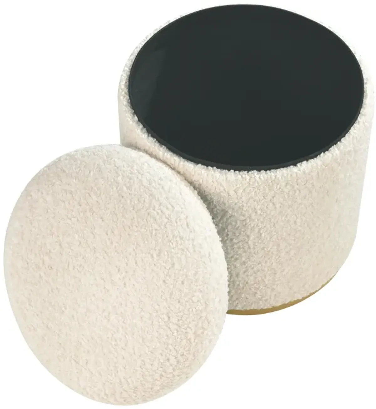 Raina Beige Ottoman