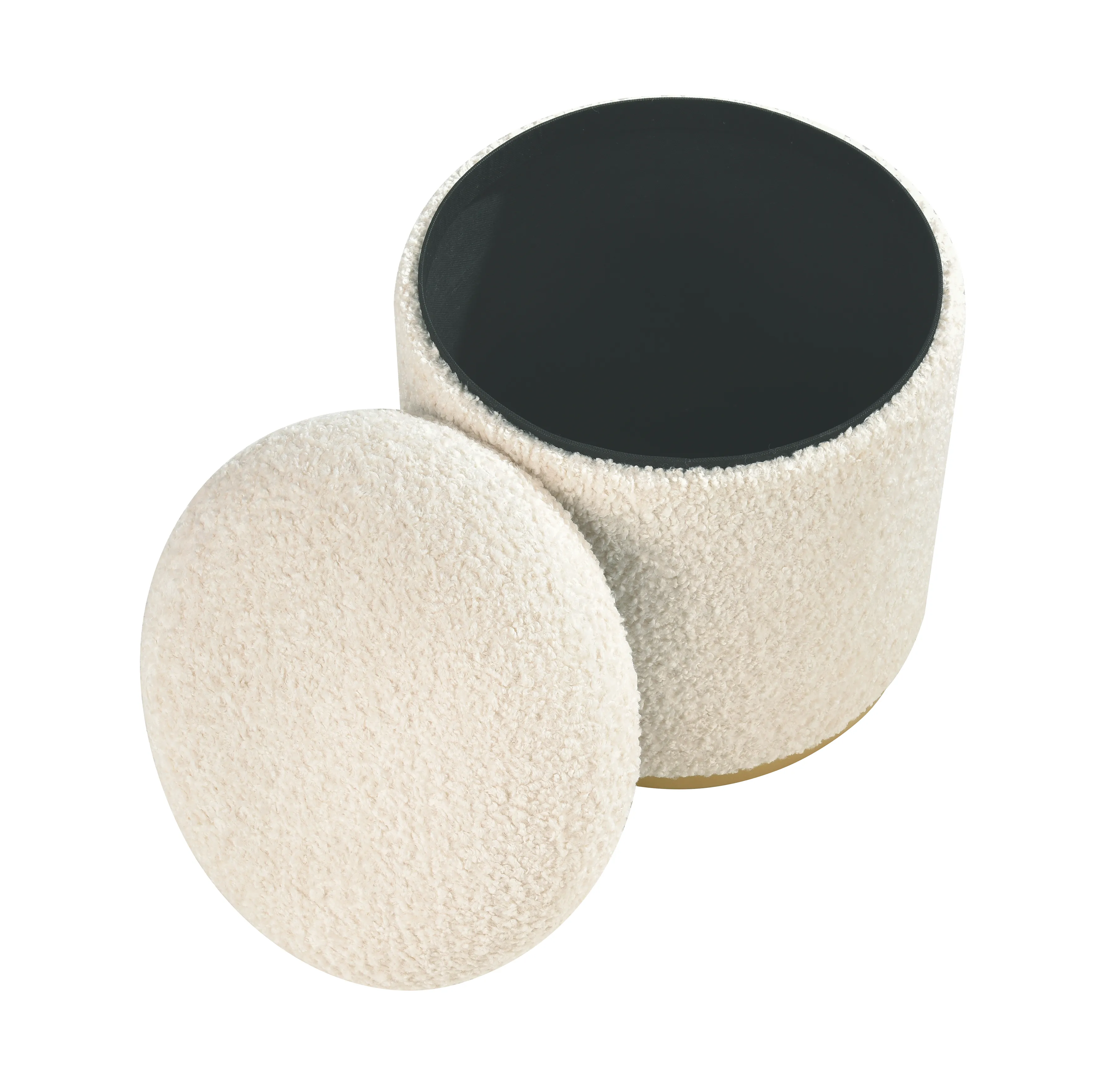 Raina Beige Ottoman