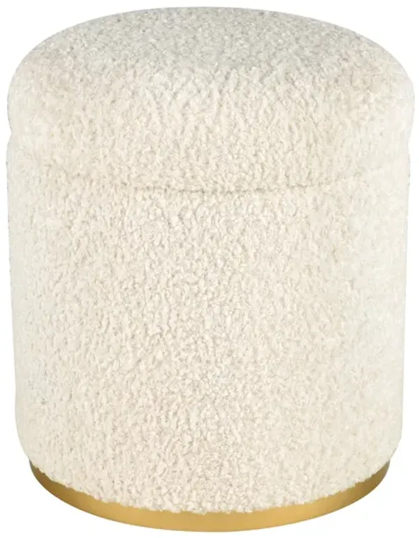 Raina Beige Ottoman