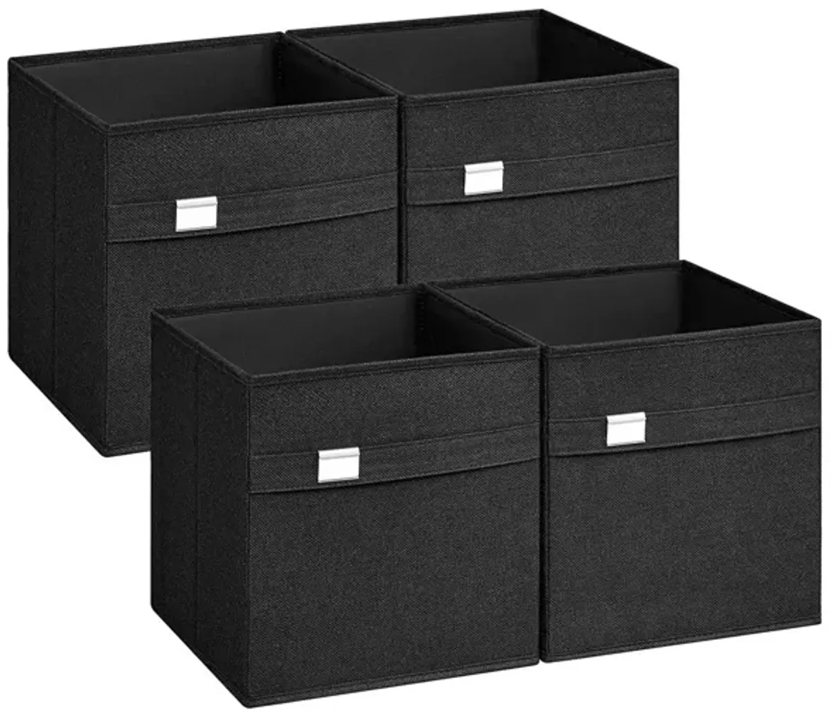 Set of 4 Storage Cubes with Double Handles for Easy Organization and Versatility