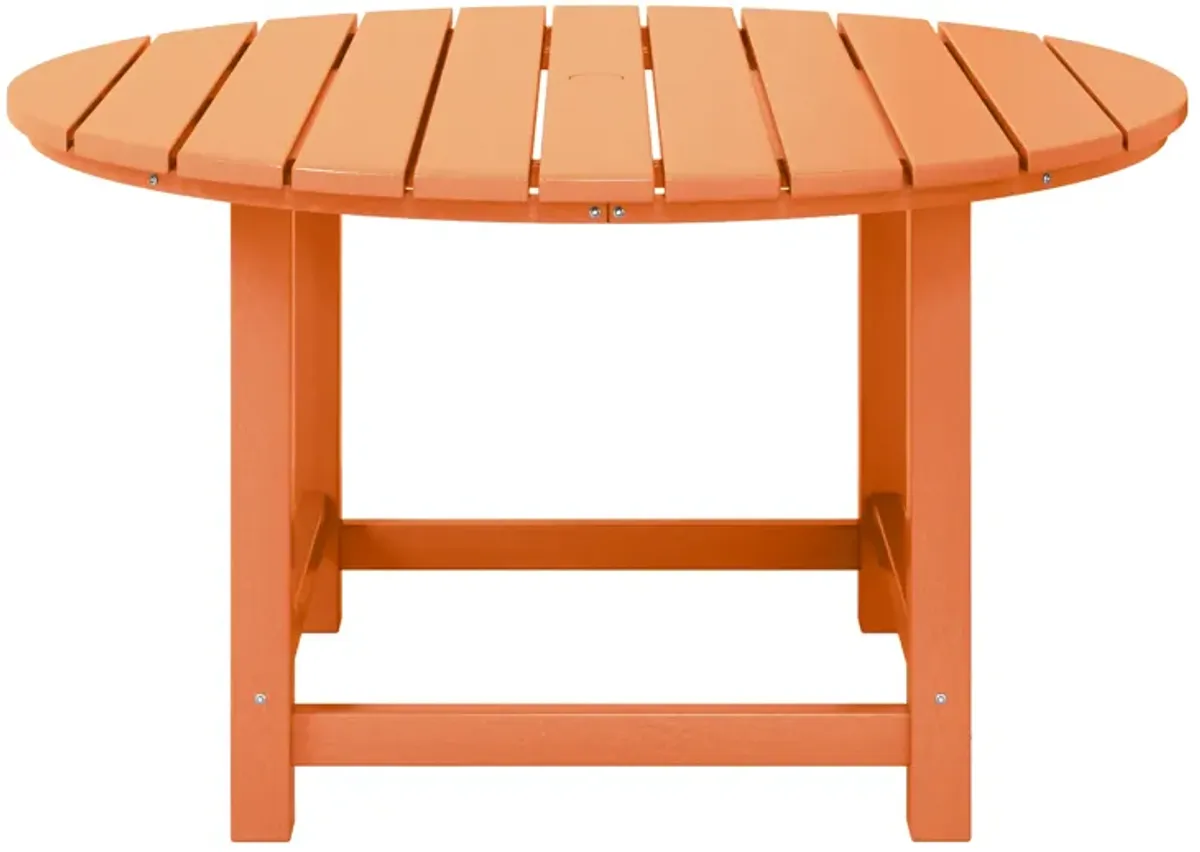 WestinTrends Kids Outdoor Patio Furniture HDPE Round Dining Table